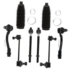 Front Inner Outer Tie Rod End w/Steering Boot fit for Kia Soul 2012 2013,