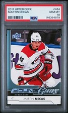 2017-18 Upper Deck Young Guns Martin Necas RC #464 Rookie Card PSA 10 Gem Mint. rookie card picture