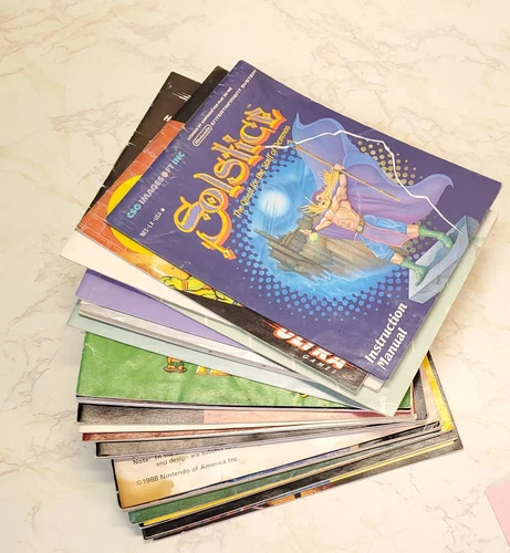 Lot of 30 NES Manuals | Original VTG Instruction Booklets for Nintendo Games
