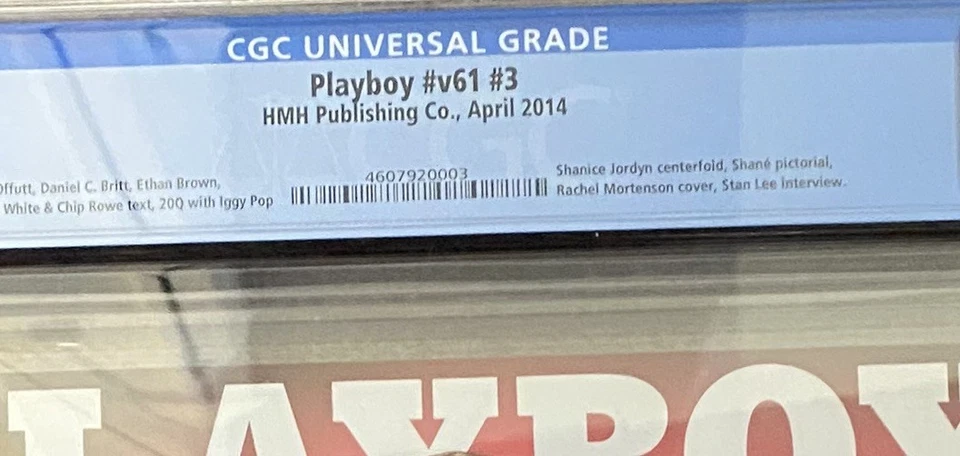 🔥 Playboy Magazine HIGH GRADE CGC 9.4 April 2014 SEX AND MUSIC ISSUE!🔥v53#10 - Image 4 of 4