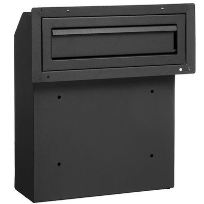 Through the Door Key Drop Box, Steel through the Door Box with 12 In. Combinatio
