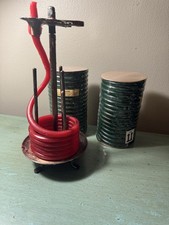 Candle by the Hour 80-Hour Coil Candle (used) onCandle Holder and 2 new refills