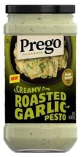Prego Creamy Roasted Garlic Pesto Pasta Sauce, 14.5 oz Jar