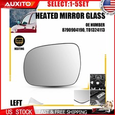 Left Heated Mirror Glass With Backing Plate Fit Toyota Tacoma 05-11 Driver 1-10 Left Heated Mirror Glass With Backing Plate Fit Toyota Tacoma 05-11 Driver 1-10