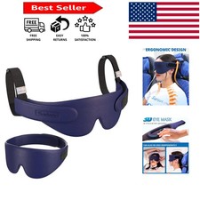 Travel Pillow Alternative with 3D Eye Mask & ...