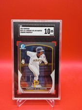 Yordany De Los Santos 2023 Bowman Chrome Prospect RC BCP-121 Pirates SGC 10