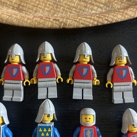 Lego Classic Yellow Castle Knight Minifigure Lot Sticker Vest Accessories