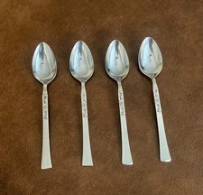 Vintage Ekco Eterna Cantina Teaspoon Stainless Steel  Japan Set of 4