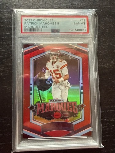 🔥 Patrick Mahomes Marquee Red Color Match /99 🔥 PSA 8