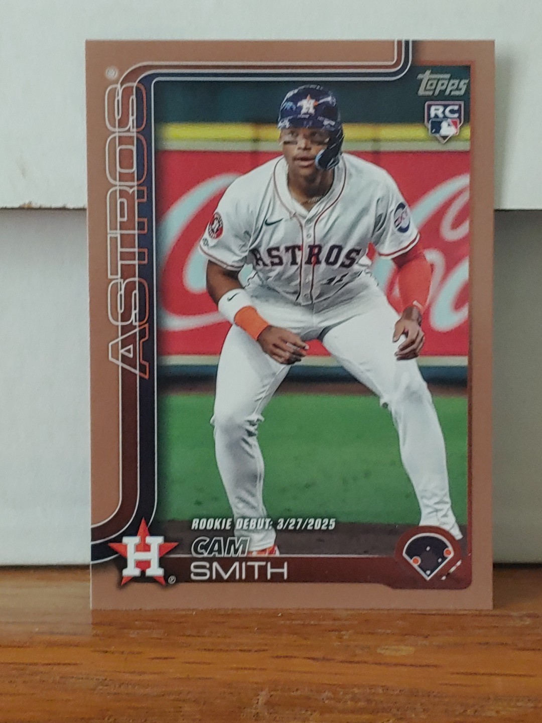 2025 Topps Update Series-Rookie Debut Cam Smith #US45 Gold 1571/2025- Astros⚾🔥