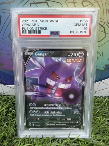 Gengar V 156/264 2021 Fusion Strike PSA 10