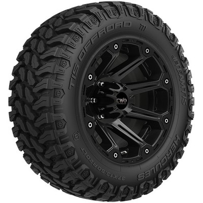 35x15.50R24LT Hercules TIS Offroad TT1 117Q LRF Black Wall Tire