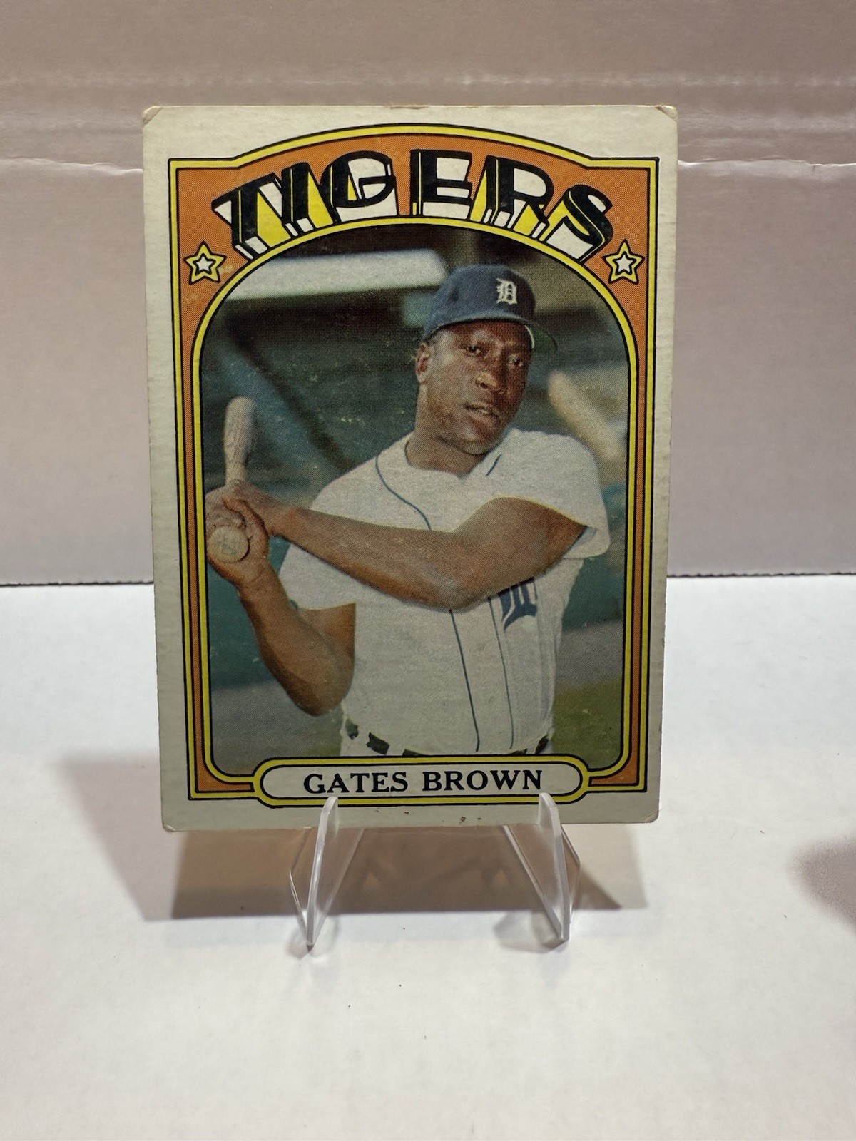 Gates Brown 1972 Topps Card #187 MLB Detroit Tigers