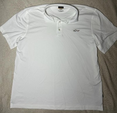 Greg Norman Golf Shirt Polo White Minor Defects