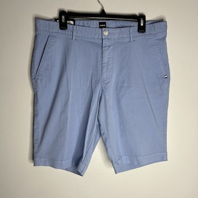 Hugo Boss Slice Shorts Slim Fit Mens Size EU 50 US 34R Blue NWT Golf Preppy