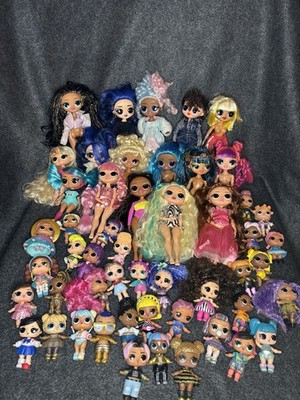 LOL Surprise OMG Doll Lot 62 Dolls Tots Pets Minis Furniture + Accessories MGA