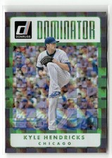 2017 Donruss #D-24 Kyle Hendricks Dominators Silver #/349