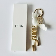 Dior J Adore Key Ring Gold Ribbon Keychain Gi...