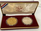 1988 AMERICA IN SPACE YOUNG ASTRONAUT MEDAL PROGRAM SILVER & BRONZE COIN SET