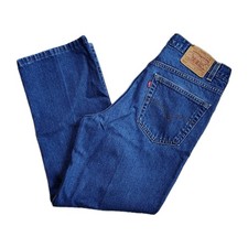 Levi's 517 Bootcut Jeans Mens 36x34 34x27 Hemmed Blue USA Made Vintage Denim