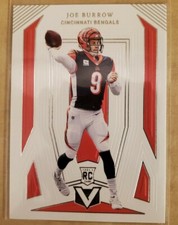 JOE BURROW PANINI VERTEX 2020 CINCINNATI FOOTBALL ROOKIE CARD #V-1 MINT!