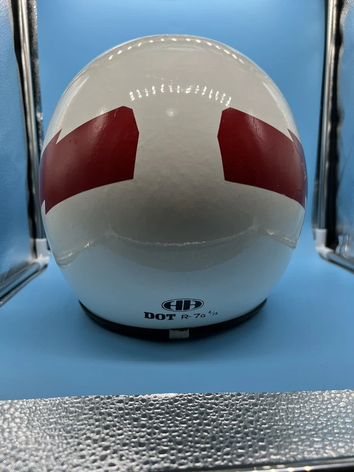De colección. Casco de motocicleta SNELL DOT HA R-7G 1970 4/75 ARAI talla B (7 1/8-7 1/2) Foto 4 de 4