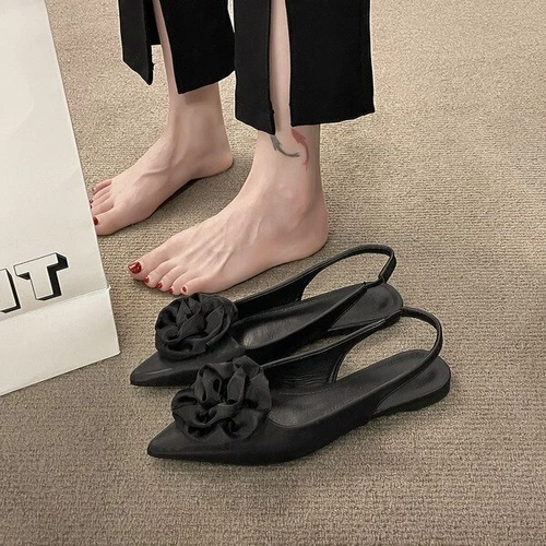 Woman Fashion Sandals Casual PU Low Rubber Rome Square heel Flat Back Strap Toe - Picture 23 of 55