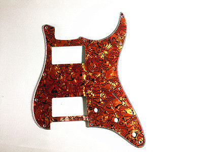 4 Ply Guitar Pickguard For Fender Stratocaster Strat HH Pickups  Golden Pearl
