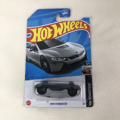 2023 Hot Wheels #156 HW Roadsters BMW i8 Roadster Silver Car 1/64 NEW **FLAW**