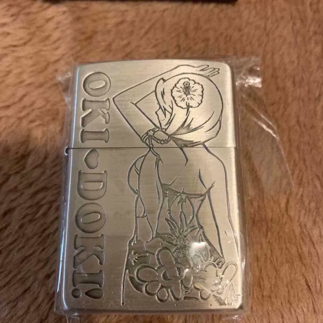 Zippo Oki Doki Kana-chan Sexy Girl Flower Silver Satin