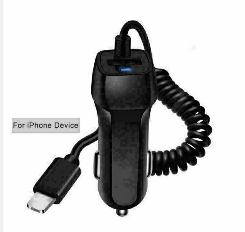 Car Charger For iPhone 13 12 11 Pro Max 8 7 + Fast Charging With Extra
