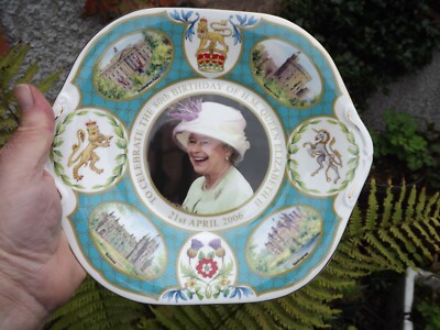 2006 Queen Elizabeth 80. Geburtstag großer Aynsley Porzellan Teller mit Superportrait