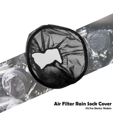 Compact Air Filter Cleaner Rain Sock Cover Fit For Harley Touring Softail Dyna