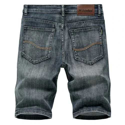 Men’s Summer Denim Shorts Slim Fit Black Blue Casual Jean Shorts Lightweight