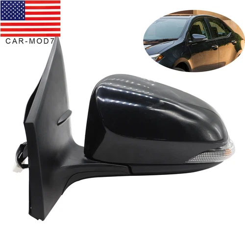 Driver Side Power Door Mirror for Toyota Corolla 2014-2019 - Heated Manual Fold