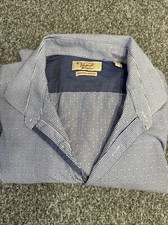 Penguin Munsingwear Men s Casual Shirt 16.5 34/35 Heritage Slim Fit Stripes Blue