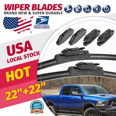 2*22''Durable Quality Windshield Wiper Blades All Season For CHEVY SILVERADO 3500