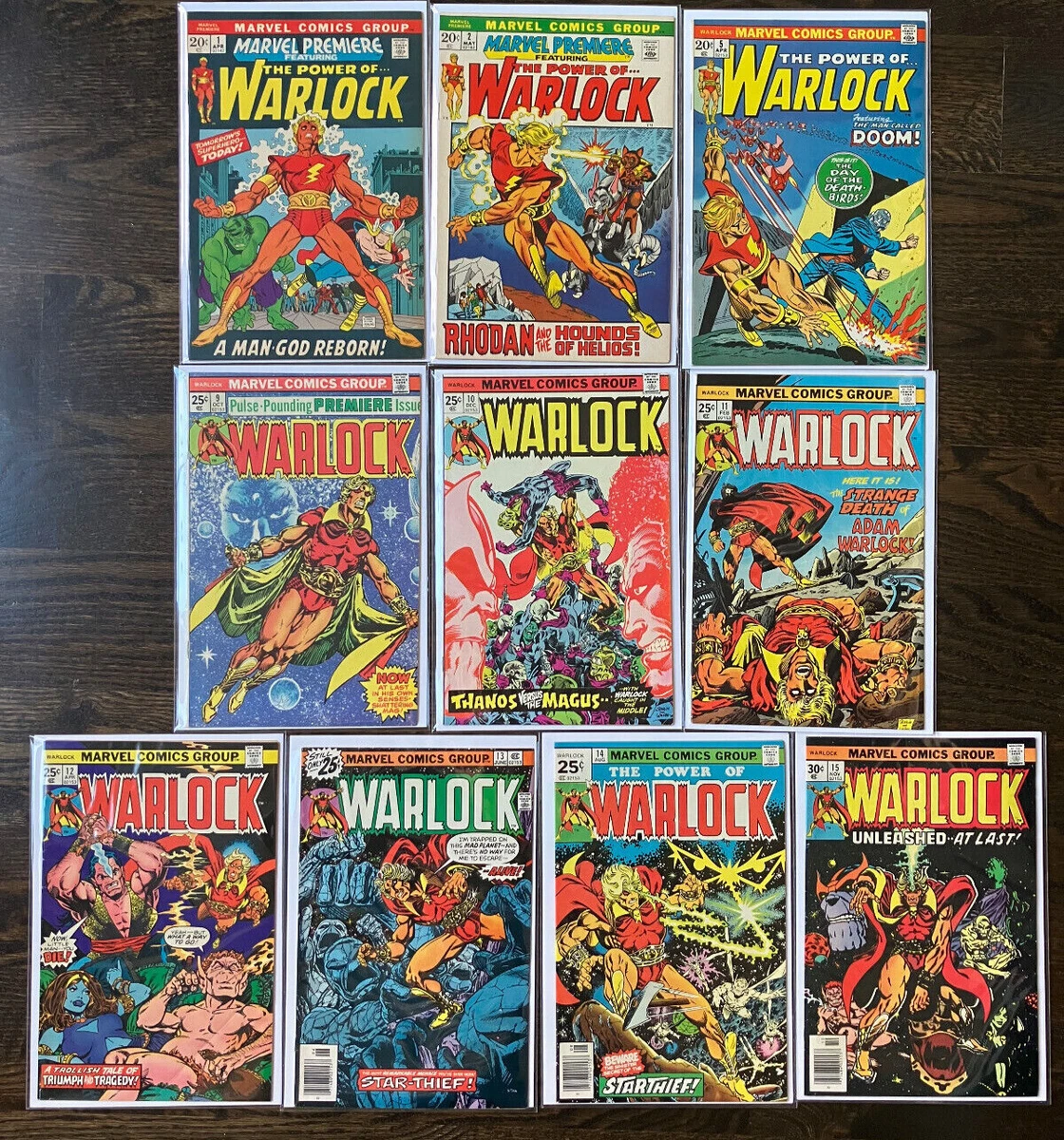 10 Comic lot Marvel Premier ft Warlock 1 2 & Warlock 5 9 10 11 12 13 14 15  | eBay