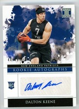 Dalton Keene 2020 Panini Impeccable SILVER #165 Football NFL Card AUTO /49 RC