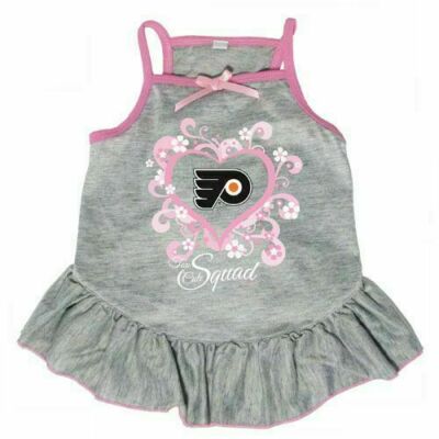 PHILADELPHIA FLYERS DOG CAT PET TOO CUTE SQUAD JERSEY TEE DRESS CHEERLEADER PINK