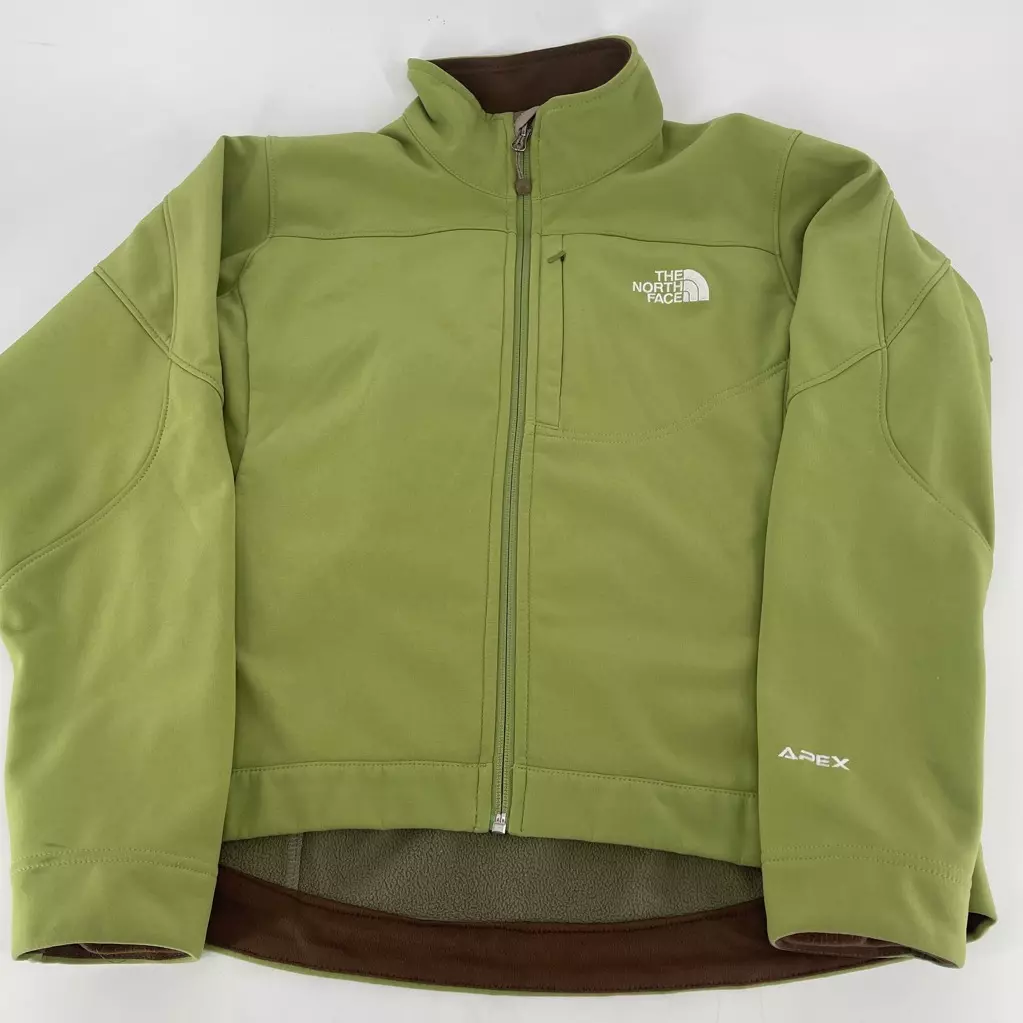 north-face apex softshell mock neck zipper mesh pocket jacket