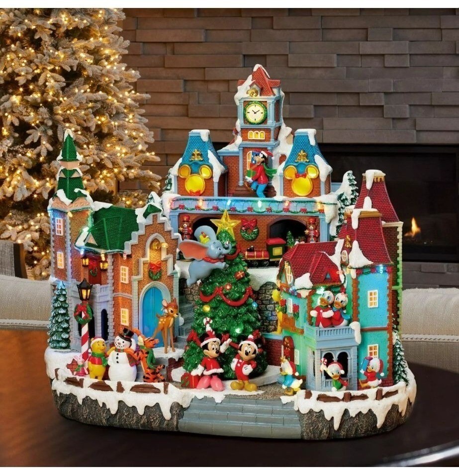 Disney Animated Holiday House Lights & Music 8 Songs Disney Animated Holiday House Lights & Music 8 Songs