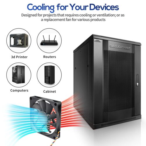 Ultra-Thin Silent DC Brushless Cooling Fan 92x92x15mm with PWM Ball Bearing Fan - Picture 6 of 11