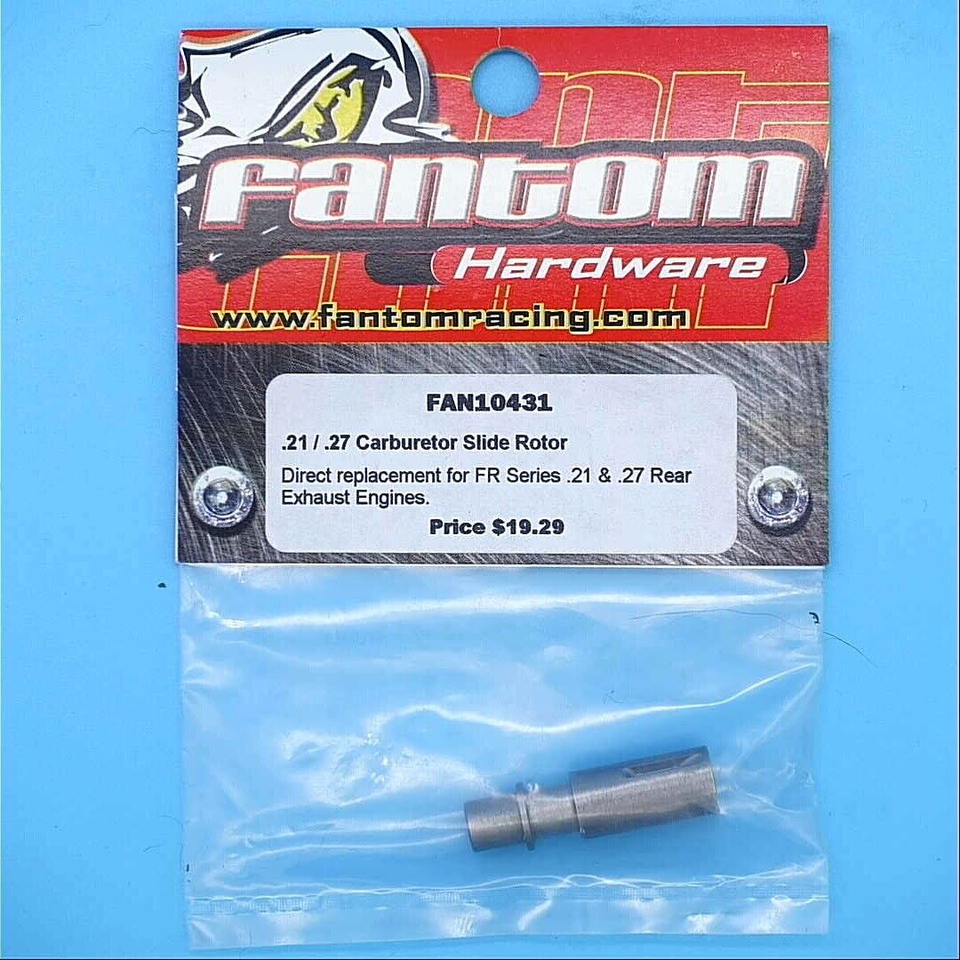 Fantom FAN10431 .21 / .27 Carburetor Slide Rotor Replacement for Rear Exhaust