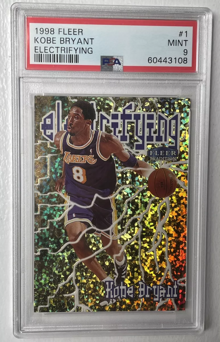 1998-99 Fleer KOBE BRYANT ELECTRIFYING 90s INSERT #1 ~PSA 9 MINT~ Lakers  RARE!