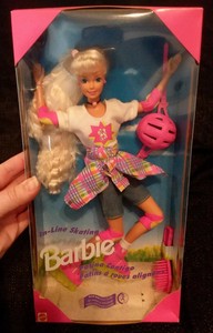 in line skating barbie