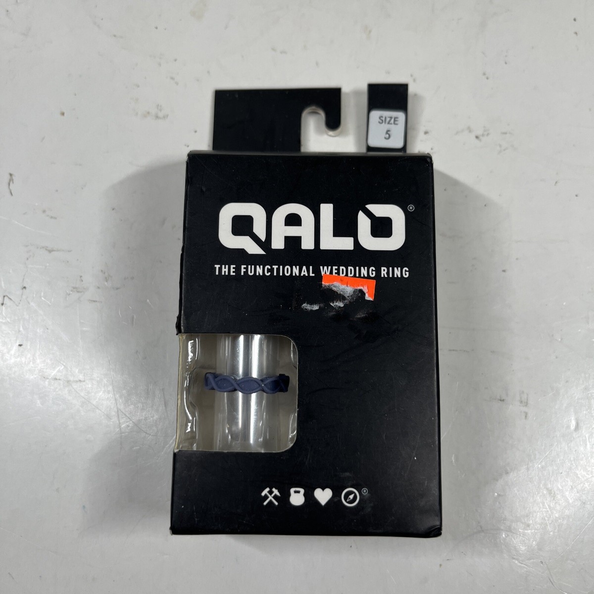 Qalo Women's Silicone Functional Wedding Ring Eternity Mauve