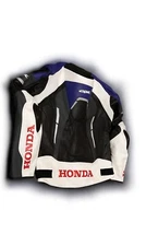 HONDA CBR Pro Rider Motorcycle Real Leather Jacket with complete Protections