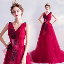 Noble Evening Formal Party Ball Gown Prom Bridesmaid Host Tail Dress TSJY1822
