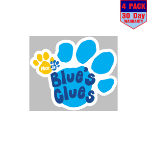 blues clues puppy paw 4 stickers 4x4 inch sticker decal ebay